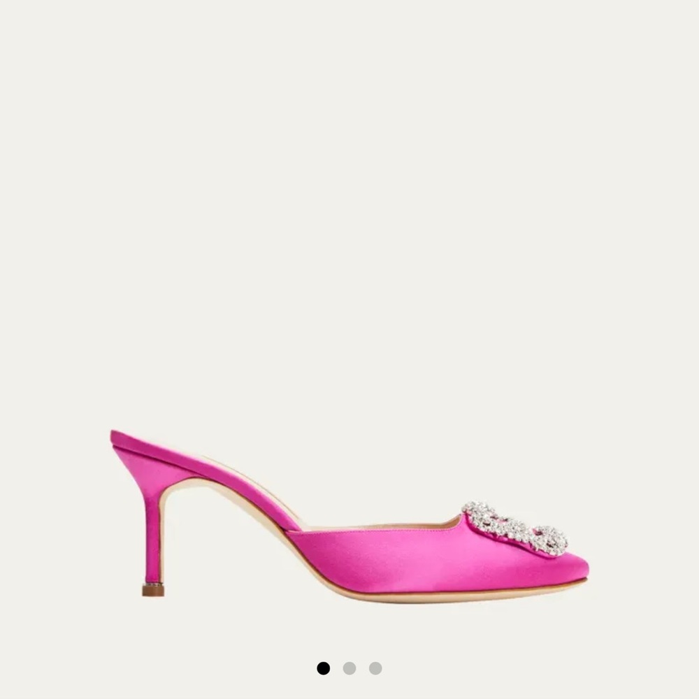Manolo Blahnik Satin Pink